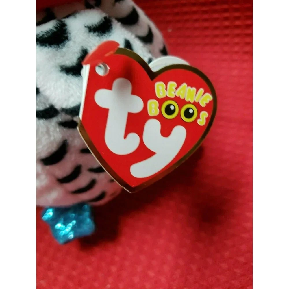 Ty Beanie Boos - NESTER the Christmas Owl (6‎ Inch) NEW - MINT with MINT TAGS 6T